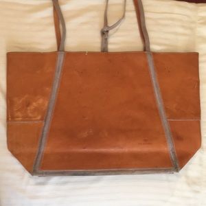 Vintage Claudia Cognac Leather Tote